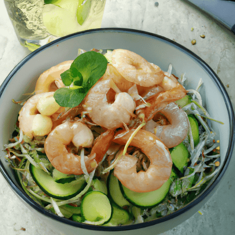 Gỏi Dưa Leo – Gurkensalat mit Garnelen - RamenHeaven