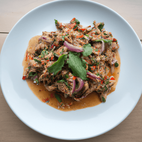 Laab Gai (ลาบไก่) – Würziges Hackfleischgericht - RamenHeaven