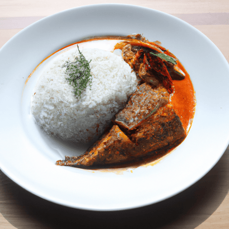 Nasi Dagang – Gedämpfter Reis mit Fischcurry - RamenHeaven