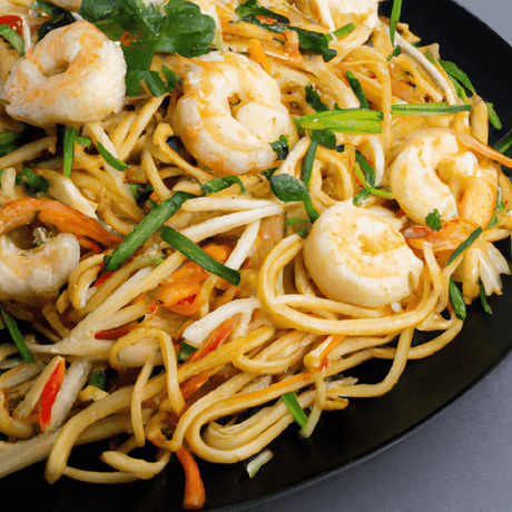 Xiā Rén Chǎo Miàn (蝦仁炒麵) – Gebratene Nudeln mit Garnelen - RamenHeaven