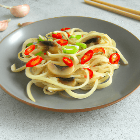 Yáng Cōng Sū Cài Miàn (洋蔥素菜麵) – Zwiebel-Gemüse-Nudeln - RamenHeaven